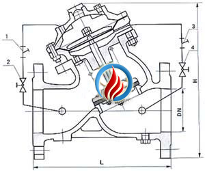 JD745X多功能水泵控制阀 (结构图)